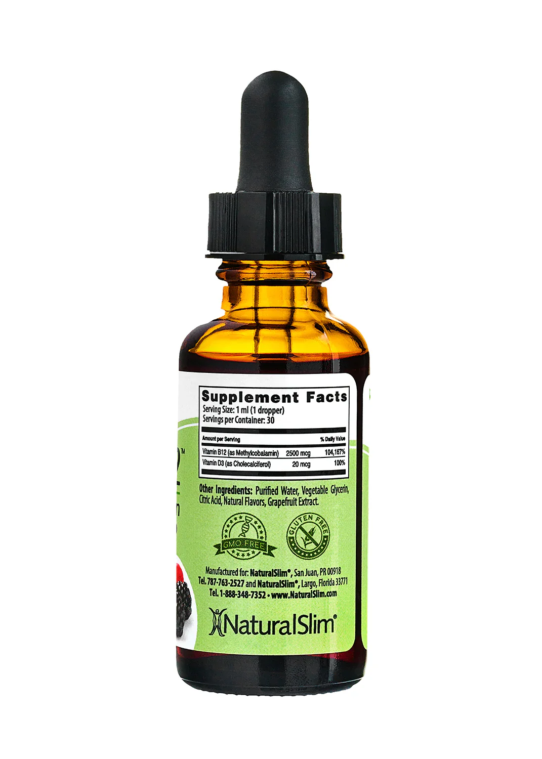 Metab-12 | Berry Liquid Vitamin B-12 (methylcobalamin) + Vitamin D - Image 5